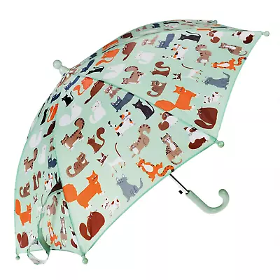 Rex London Childrens Auto Open Nine Lives Kitty Cat Umbrella • $18.50