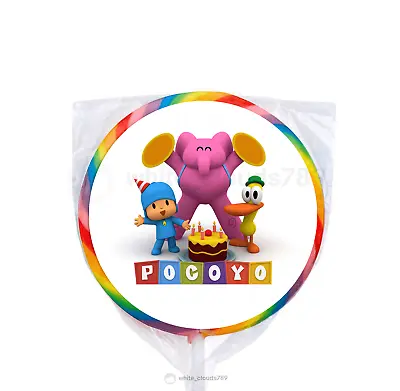 24 Pocoyo 1.67  Sticker Labels For Bag Lollipop Party Favor Birthday • $3.75