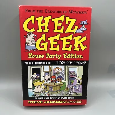 CHEZ GEEK House Party Edition & Gard Game Steve Jackson Games Makers Of Munchkin • $39.99