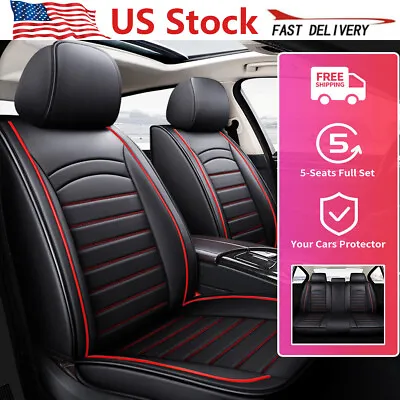 For Ford Mustang Full Set Car Seat Covers Luxury PU Leather Front Rear Cushions • $162