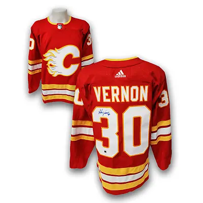 Mike Vernon Autographed Calgary Flames Adidas Jersey • $312.40