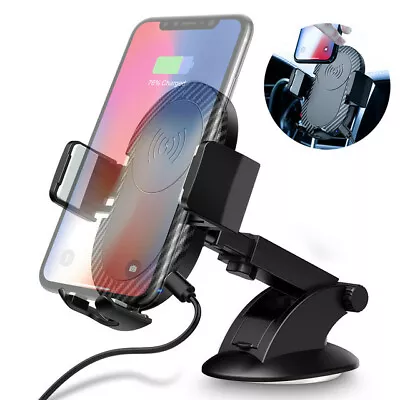 Car Fast Wireless Charger Holder Air Vent Mount Bracket Samsung IPhone 3 In 1 • $26.95