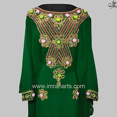ImranArts-D77 Moroccan Kaftan Elegant Farasha Ethnic Abaya Wedding Arabic Dress • $88