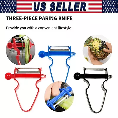 3pcs Magic Trio Vegetable Peeler Potato Fruit Slicer Julienne Kitchen Tool • $5.99