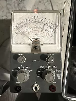 Vintage Heathkit Model V-7a Vacuum Tube Voltmeter Powers Up • $49.95