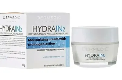Dermedic Hydrain 2moisturizing Cream With Prolonged Action Sensitive Skin50ml • £11.45