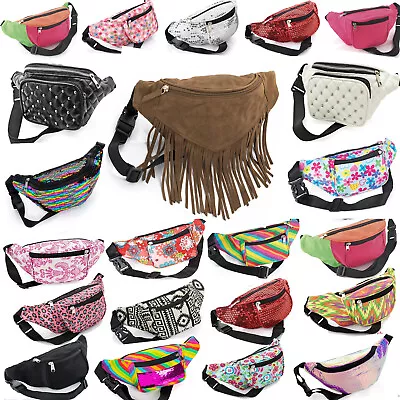 £9.99 • Buy Bum Bag Fanny Pack Travel Waist Festival Money Belt Sequin Pouch Holiday Wallet