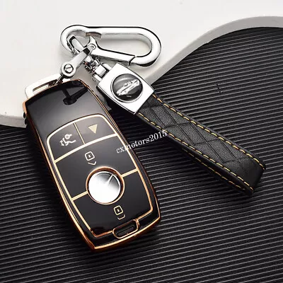 TPU Car Key Fob Case Cover Shell For Mercedes Benz A S C E G Class GLC GLA CLS • $9.89