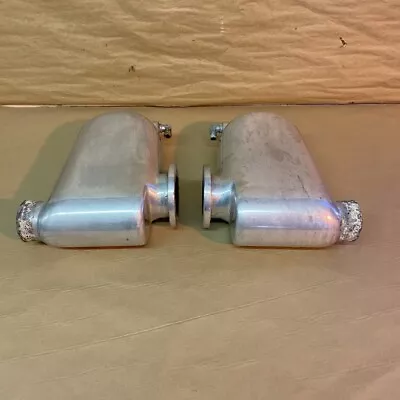 Original Glenwood Small Block Chevy V8 Marine Exhaust Manifold Riser Pair • $399.99