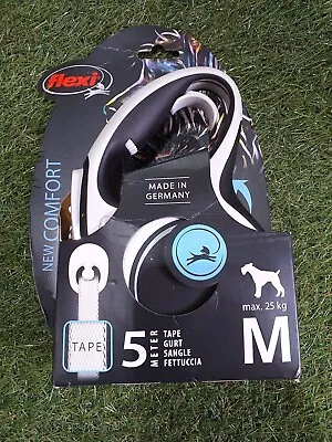 Flexi Comfort 5m Tape Extendable Dog Lead Medium Max 25kg • £7