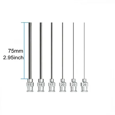 10PCS SUS304 2.95  Long Blunt Tip Luer Lock Industrial Dispensing Needle 8G~26G • $11.99