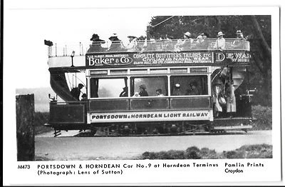£3 • Buy  Pamlin Portsdown & Horndean Car No 9 At Horndean Terminus RP PPC M473