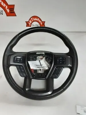 2015-2020 Ford F150 Steering Wheel Black Leather Lariat Sport 16 17 18 19 20 • $275
