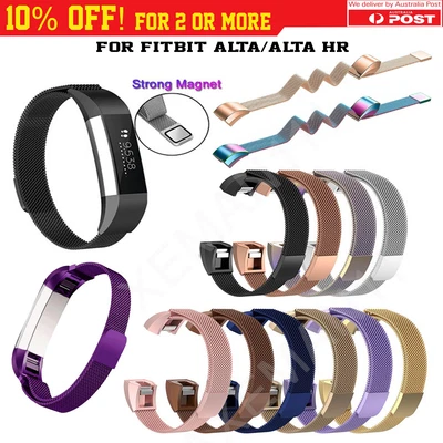 $11.95 • Buy Fitbit Alta/Alta HR Metal Stainless Steel Magnetic Replacement Band Spare Strap