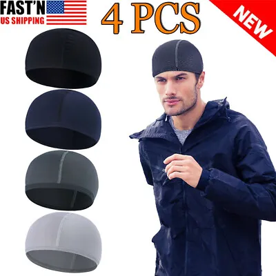 4x Biker Head Wrap Doo Rag Skull Caps Do Rag Motorcycle Biker Bandana Beanie Hat • $12.89