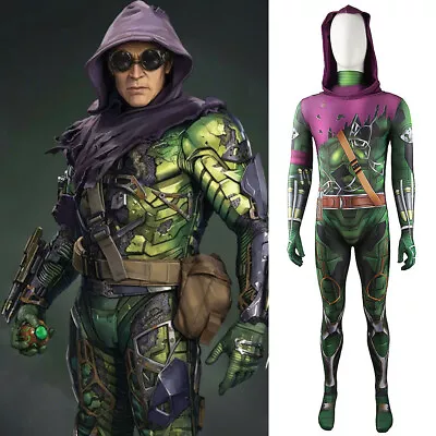 £42 • Buy Spiderman No Way Home Green Goblin Jumpsuit Cosplay Superhero Adult Kid Bodysuit
