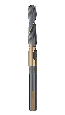 9/16 In. X 6 In. HSS Silver And Deming Drill Bit 1/2  Reduced Shank Golden/Black • $13.57