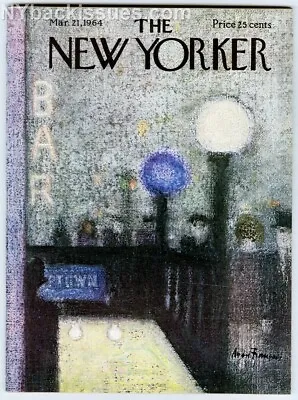 New Yorker Magazine March 21 1964 GREAT New York City Subway Entrance MINT • $170