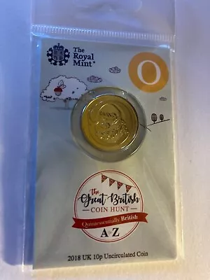 2018  O  OAK TREE 10p A-Z Alphabet LETTER UNCIRCULATED CARDED SEALED COIN HUNT O • £3.99