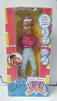 Family Matters Urkel I Speak My Mind Pull Toy 17” NOS Box 1991 Voice Box Is Fast • $55.95