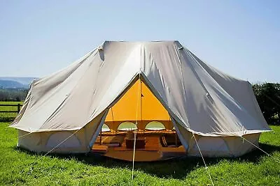 6x4M Emperor Bell Tent 3 Doors Yurt Twin Large Waterproof Cotton Canvas Glamping • $1299.99