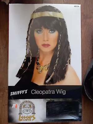Unisex Cleopatra  Roman Egyptian Cosplay Halloween Fancydress Costume Wig • £7.99