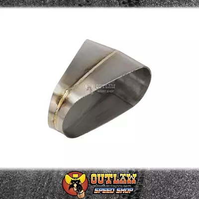 PROFLOW PIE CUT WELDED S/S OVAL TUBE HORIZONTAL 3.0  X 30° - PFESS-PCHW300-30 • $26.90