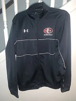 Men’s Under Armour Black Rival Knit Warm-Up “Loose Fit” Jacket- Size Large  • $25