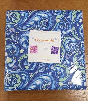 Crescendo By Amanda Murphy For Benartex Precut  42 X 10  Squares Layer Cake • £33