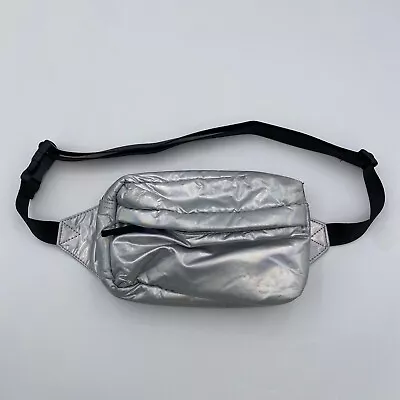 Dick's Sporting Goods Silver Adjustable Waist Pack Fanny Pack Crossbody Belt Bag • $12.99