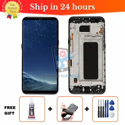 For Samsung Galaxy S8 Plus G955 LCD Display Touch Screen Digitizer + Frame • $50.95