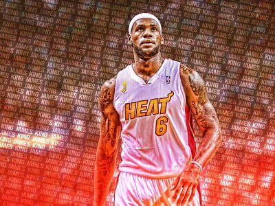 V0626 King James LeBron Art Miami Heat Basketball Decor WALL POSTER PRINT CA • $9.41
