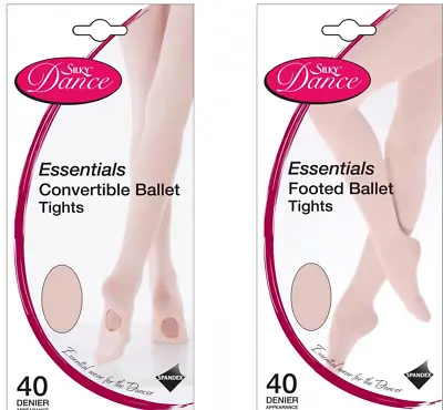 £4.85 • Buy Silky Essentials Ballet Dance Tights Convertible Or Footed Adults - Pink Or Tan