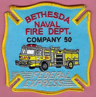 Bethesda Maryland Naval Hospital Fire Rescue Station 50 Patch • $6.50