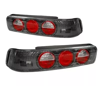 Carbon Fiber 90-93 Acura Integra 2Dr Coupe Tail Lights Lamps Left+Right Pair • $89.99