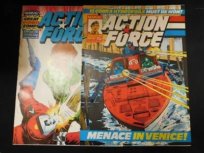 Action Force 47 48 Marvel Uk Comic Magazine Lot G.i. Joe Cobra Hitch 1987 Fn/vf • $8