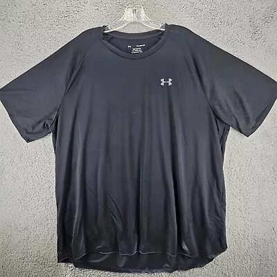 Under Armour Short Sleeve T-Shirt Men's 4XL 4TG 4EG Black The Tech Tee • $9.99