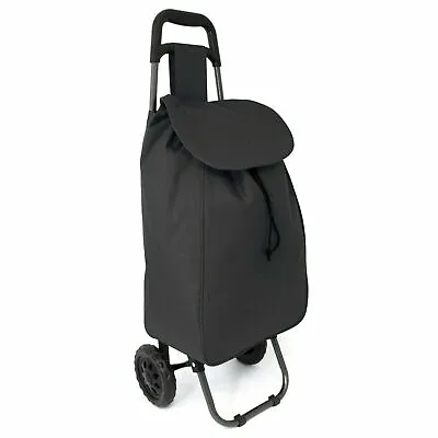 Foldaway 2 Wheels Shopping Trolley Shopper Grocery Luggage Carrier Bag Case 35L • £19.99