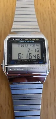 Vintage Casio Data Bank Digital Men's Watch DB-300 MODULE 671 -JAPAN • £85