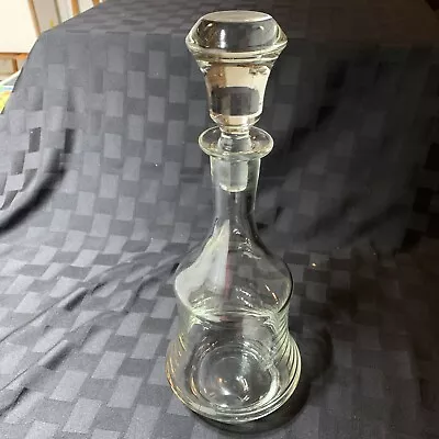 14”tall Glass Wine Bottle With Glass Stopper • $4.99