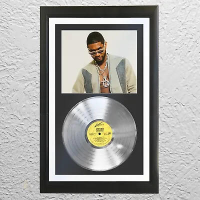 Usher Raymond Platinum Vinyl Record LP Album UnSigned Framed Music Award Display • $259.95