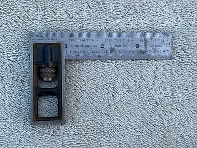 Union Tool Double Square No. 4 Grad Ruler 4” Machinist Tool No Owners Engravings • $34