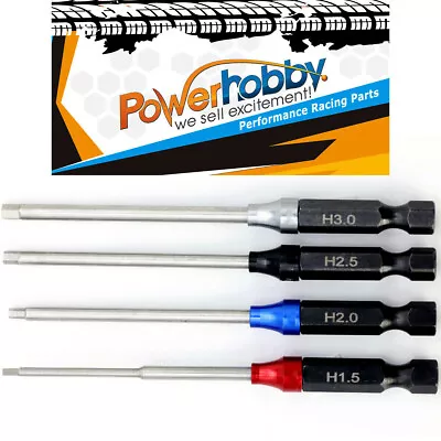 Powerhobby RC Hex Driver 1/4  MIP Tool Set Metric 1.5 2.0 2.5 3.0mm • $24.95