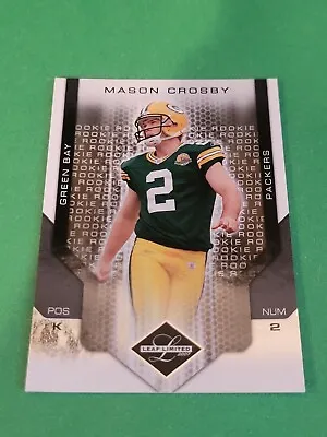 Mason Crosby  - 2007 Leaf Limited Base Set Rookie Rc Card /399 • $14.45