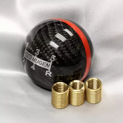 For JDM MUGEN 5 Speed Shift Knob Carbon Fiber Type R S2000 Red Line  RSX CIVIC • $68.99