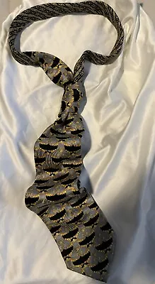 Gianni Versace Medusa Head All Over  Print Silk Neck Tie  • $15