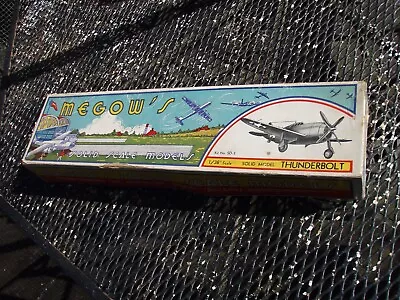 Vintage MEGOW'S MODELS Thuderbolt Solid 1/36 Scale Airplane Kit SD-3 • $25