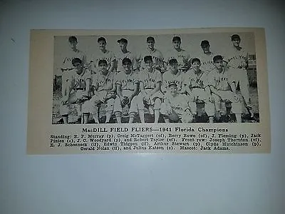 MacDill Field Flyers Florida 1941 Baseball Team Picture RARE! • $24.99