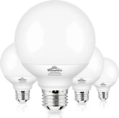 Winshine G25 LED Globe Light Bulbs For Bathroom 60 Watt Equivalent Vanity Light • $21.88