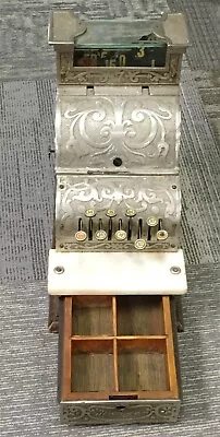 1800s OR EARLY 1900s NICKEL PLATED ANTIQUE CASH REGISTER  • $9.99